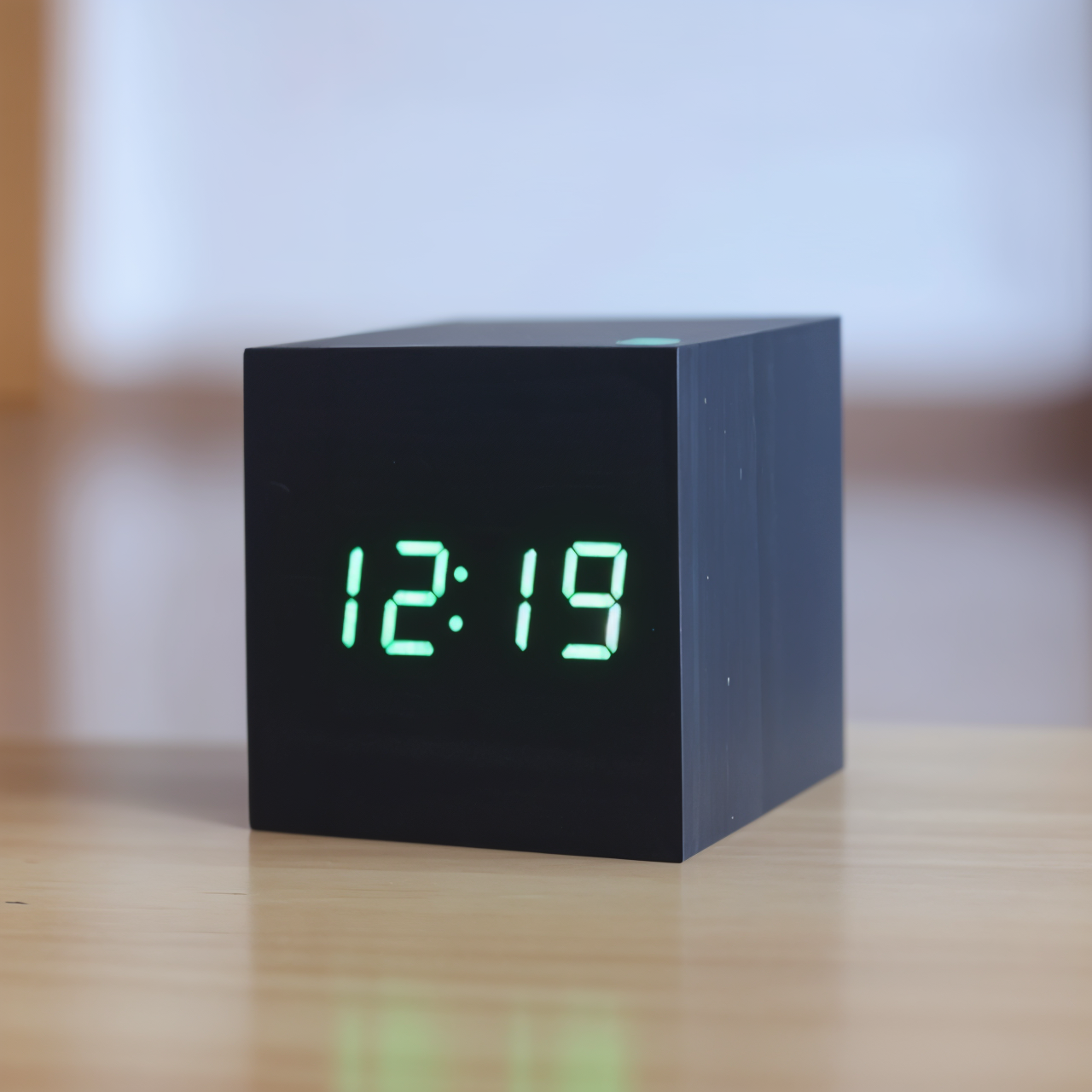 BowLift | Digital LED Clock - Cube Clock - Wooden Clock
