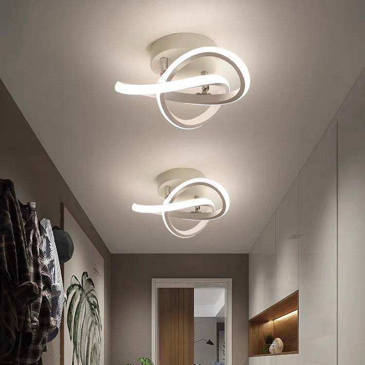 BowLift | Ceiling Light with LED Black Metal Frame