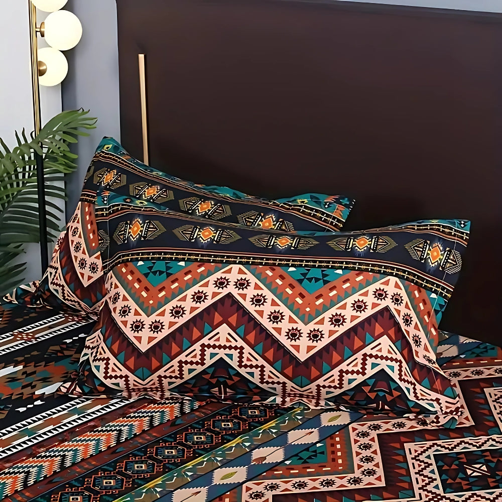 BowLift | Indara Boho Tribal Print Duvet Cover Set