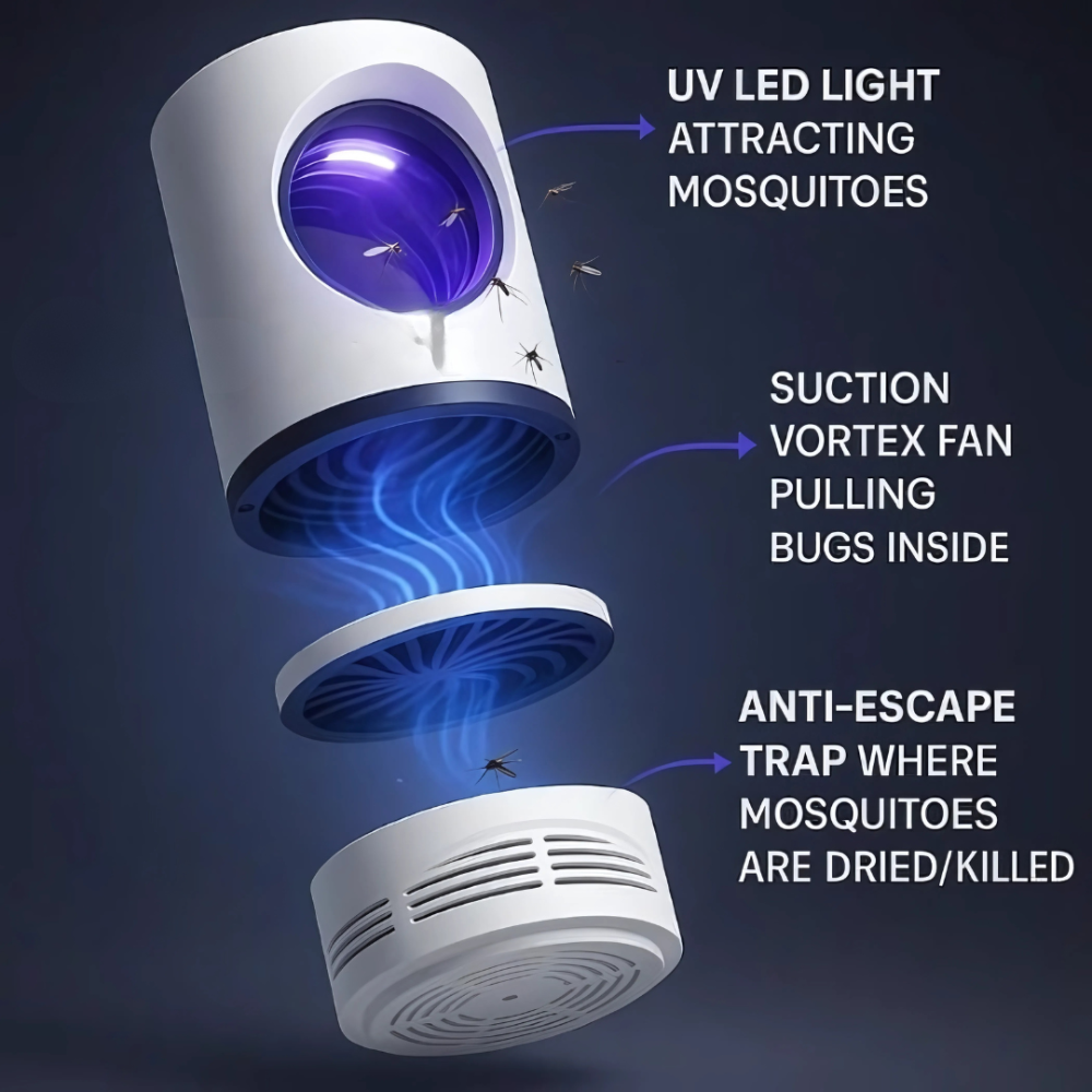BowLift | Electric Insect Killer Lamp UV Light Mosquito Trap Indoor Outdoor