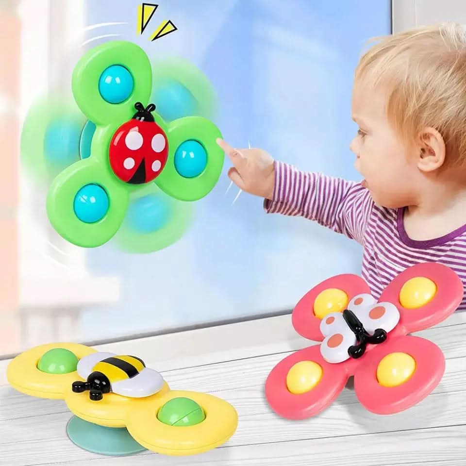 BowLift | Colorful Insect Fidget Spinner, Learning Bath Toy for Children