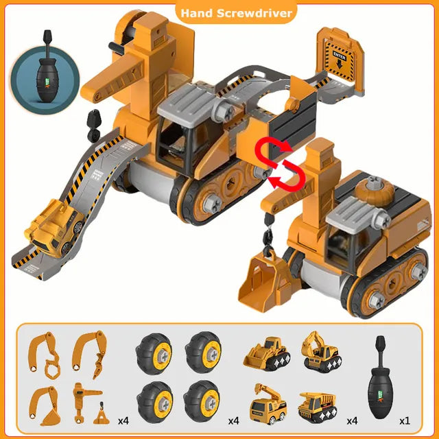 BowLift | Constructo Build & Play Vehicle Set – Educational Construction Toy for Kids (120+ Pieces)
