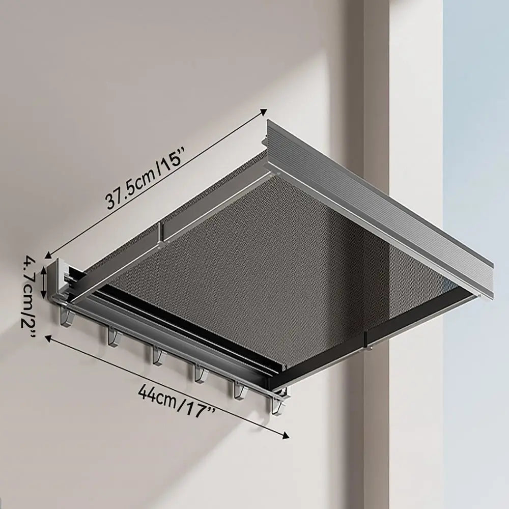 BowLift | Foldable wall shelf for laundry – space-saving with double drying area