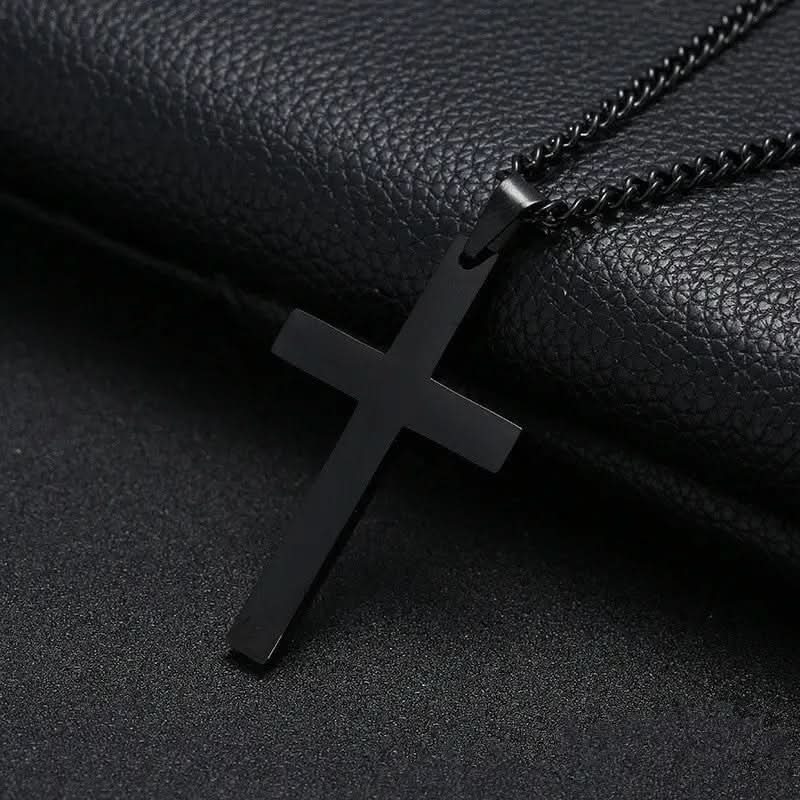 BowLift | Classic men's necklace with stainless steel cross pendant