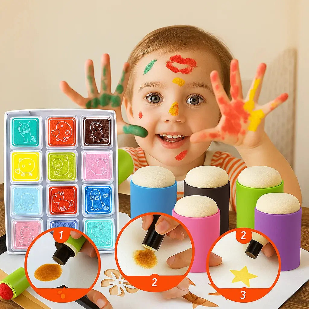 BowLift | Creative Finger Painting Set – Promotes Imagination & Motor Skills