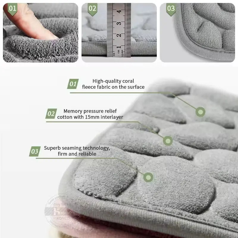 BowLift | Cozy soft bath mat – quick water absorption & non-slip