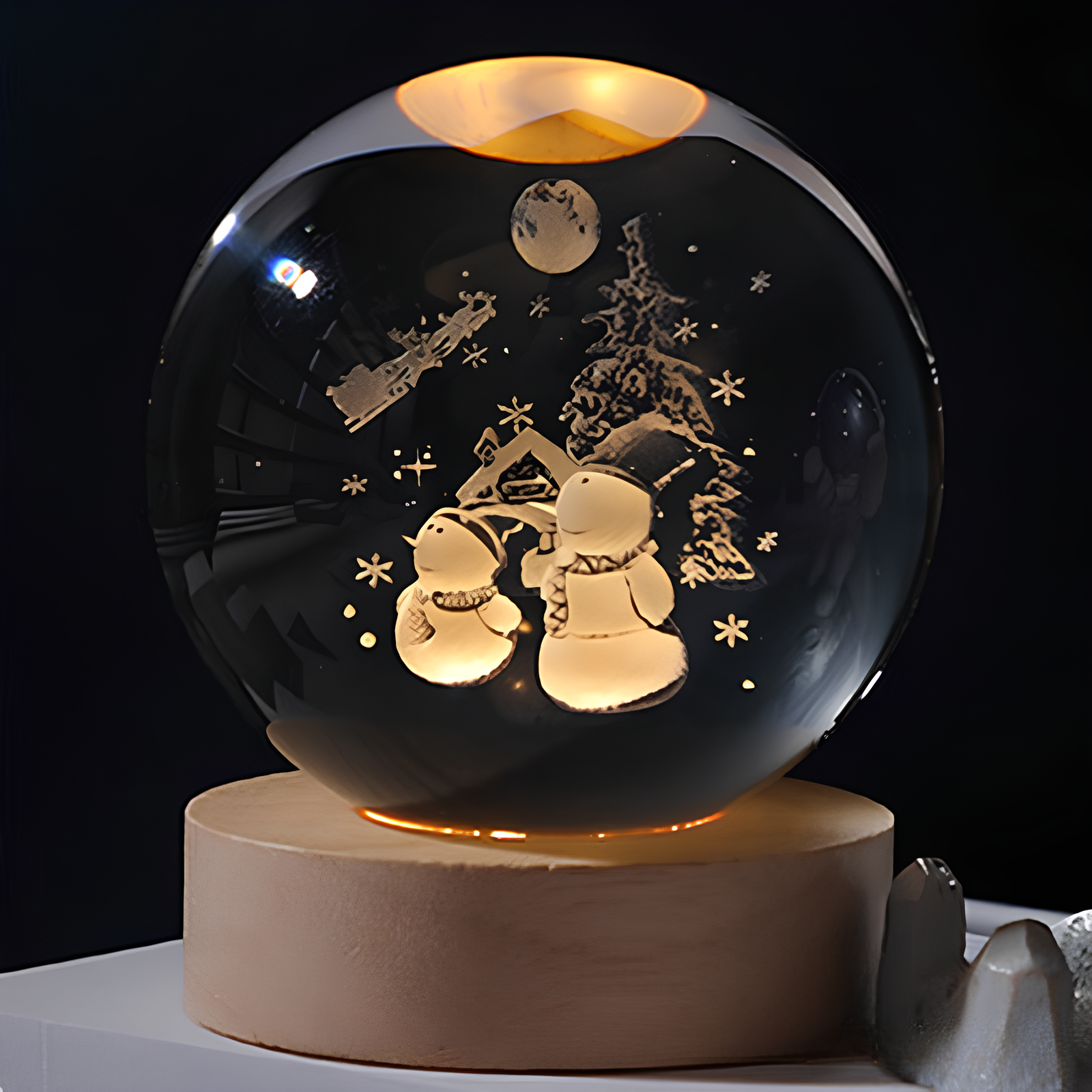 BowLift | Luminous Crystal Ball LED Night Light Decor