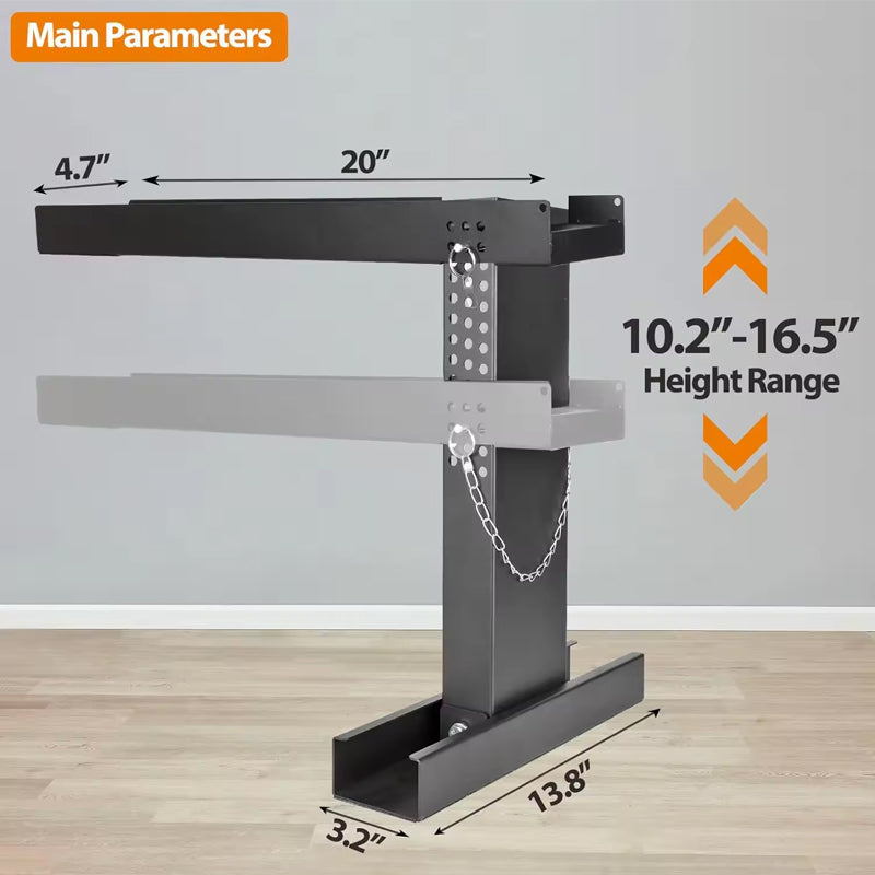 BowLift | Ladder Extender 20x4.7-Inch Standard Ladder Leveler Extension Ladder 10.2-16.5-Inch Adjustable Height Range High Strength Ladder Stabilizer