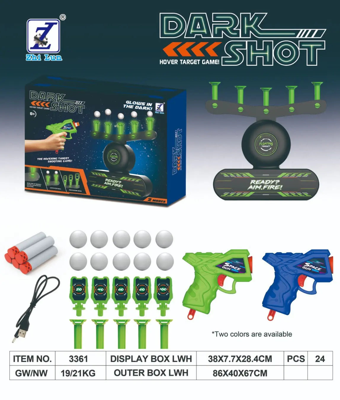 BowLift | Bright target discs for children to play with toy guns