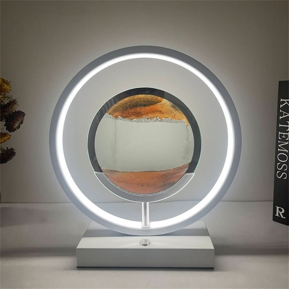 BowLift | 3D LED Sand Art Table Lamp with USB Charging for Relaxing Ambiance