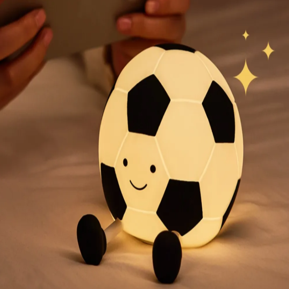 BowLift | LumoKick – Rechargeable Silicone Football Night Light with 3 Brightness Levels