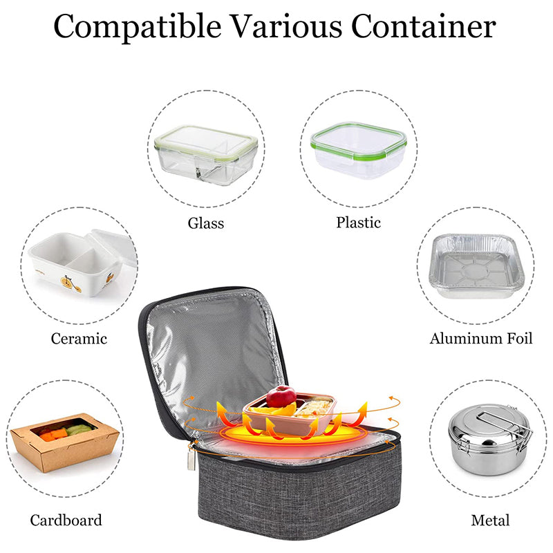 BowLift | USB Heated Lunch Box Car-Mounted Constant Temperature Heating Bag Portable Potable Heating Lunch Box For Adults Camping