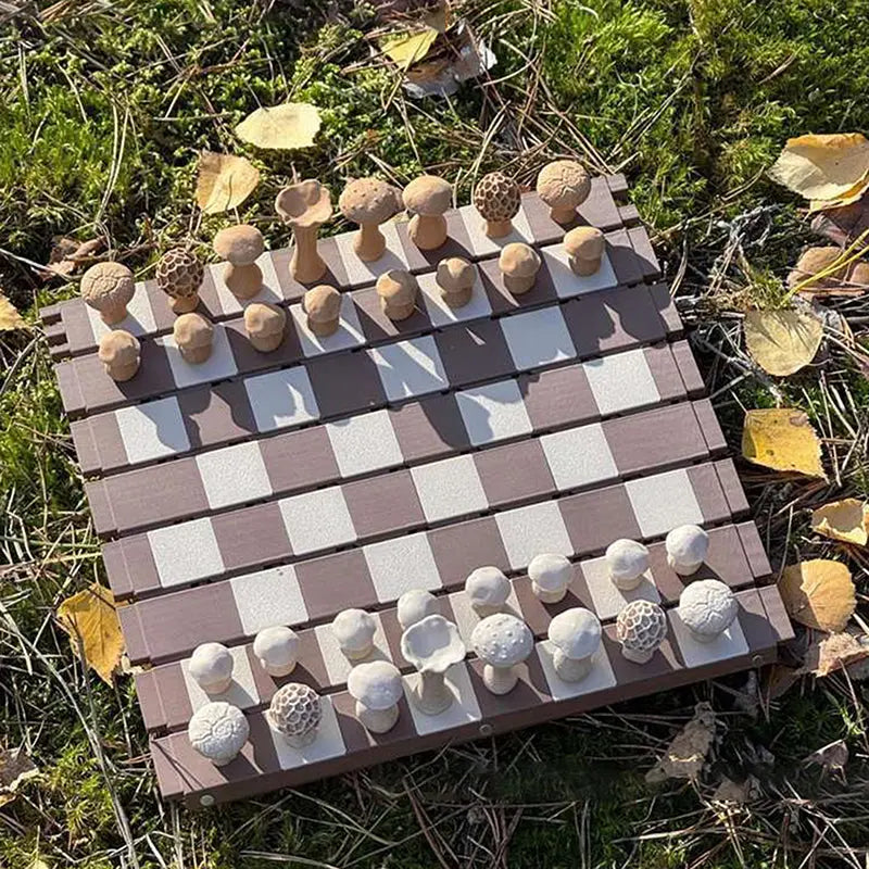 BowLift | Magnetic Mushroom Chess Set – Enchanted Strategy Game