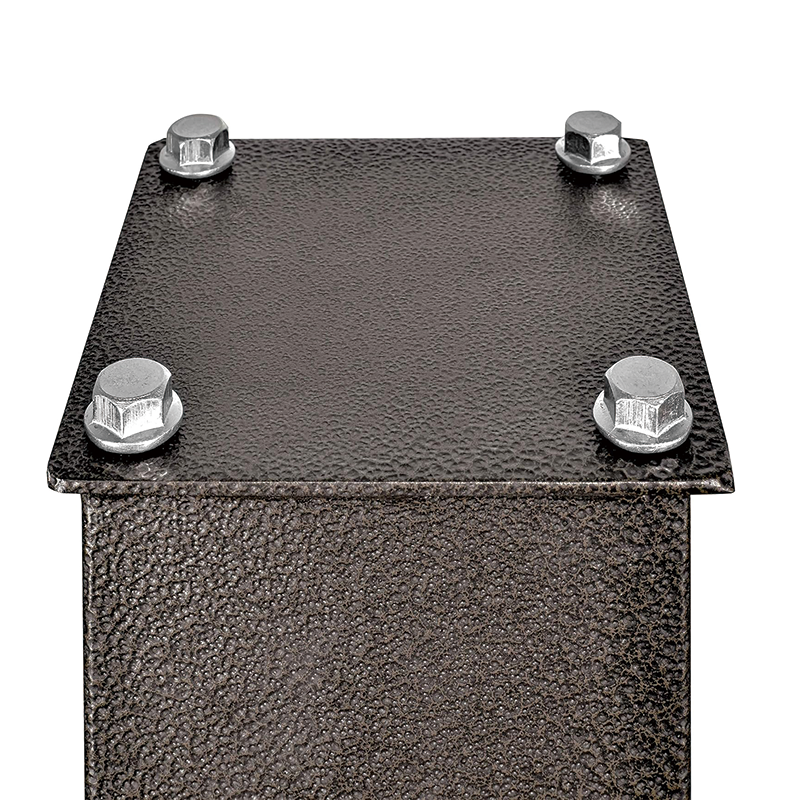 BowLift | Mailbox Post,Black 27" Steel Mailbox Post for Sidewalk,for Sidewalk and Street Curbside, Universal Mail Post for Outdoor Mailbox