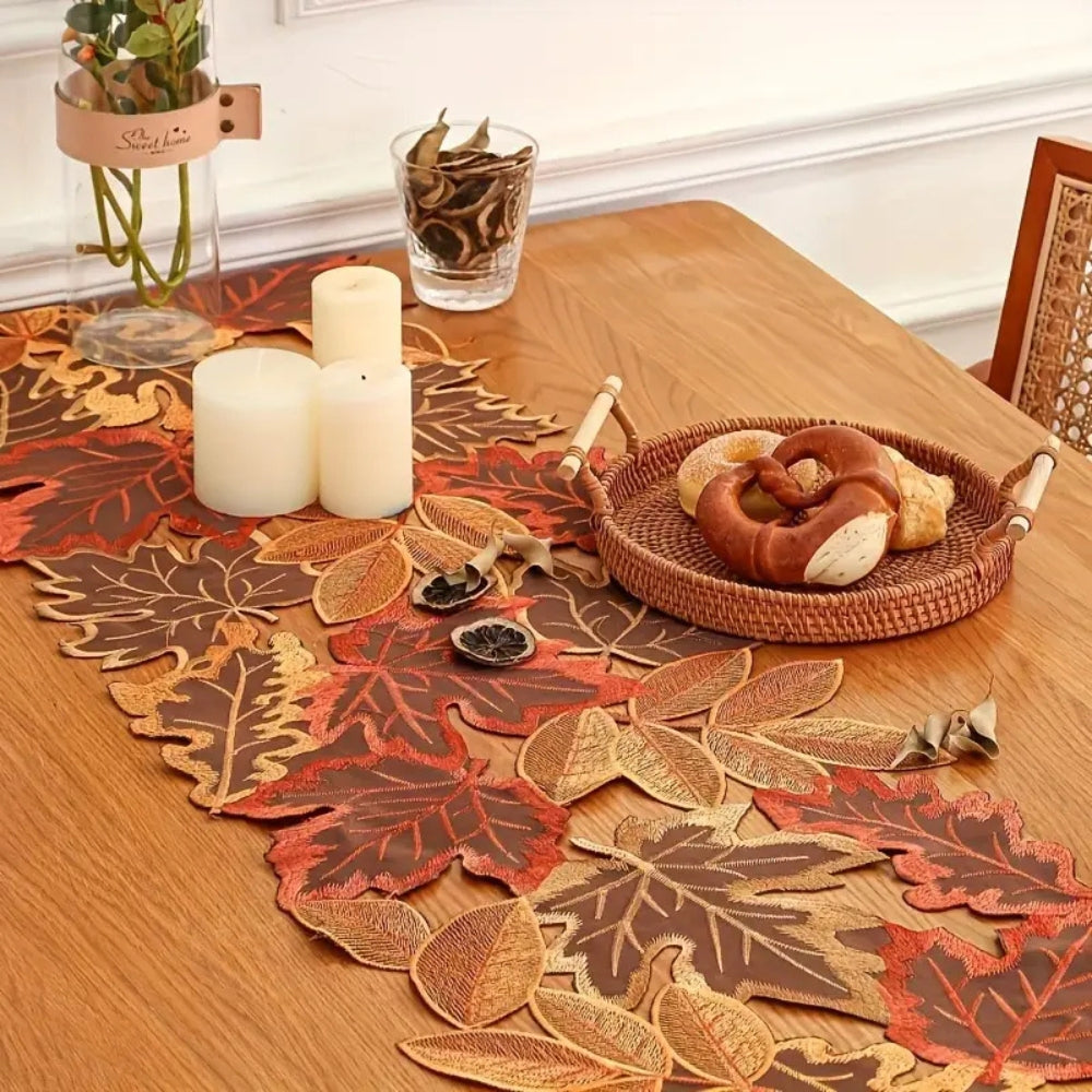 BowLift | Autumn Leaves Table Runner for Dining Decor