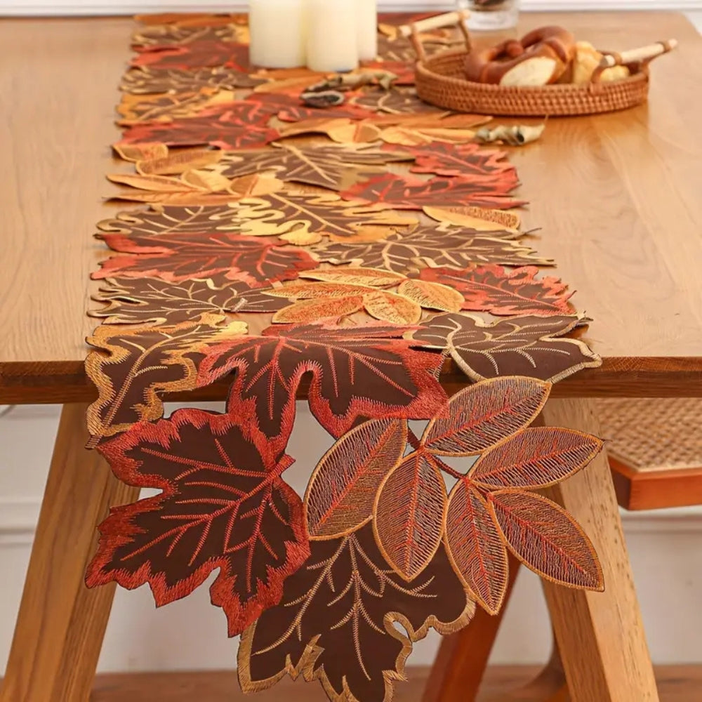 BowLift | Autumn Leaves Table Runner for Dining Decor