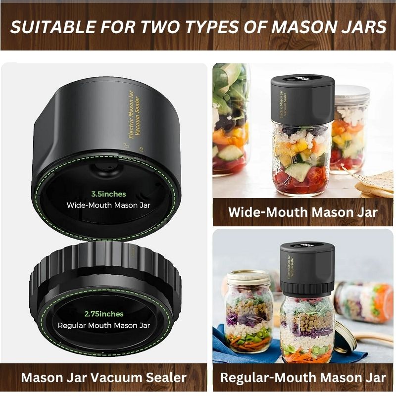 BowLift | Electric Mason Jar Vacuum Sealer with LED Display