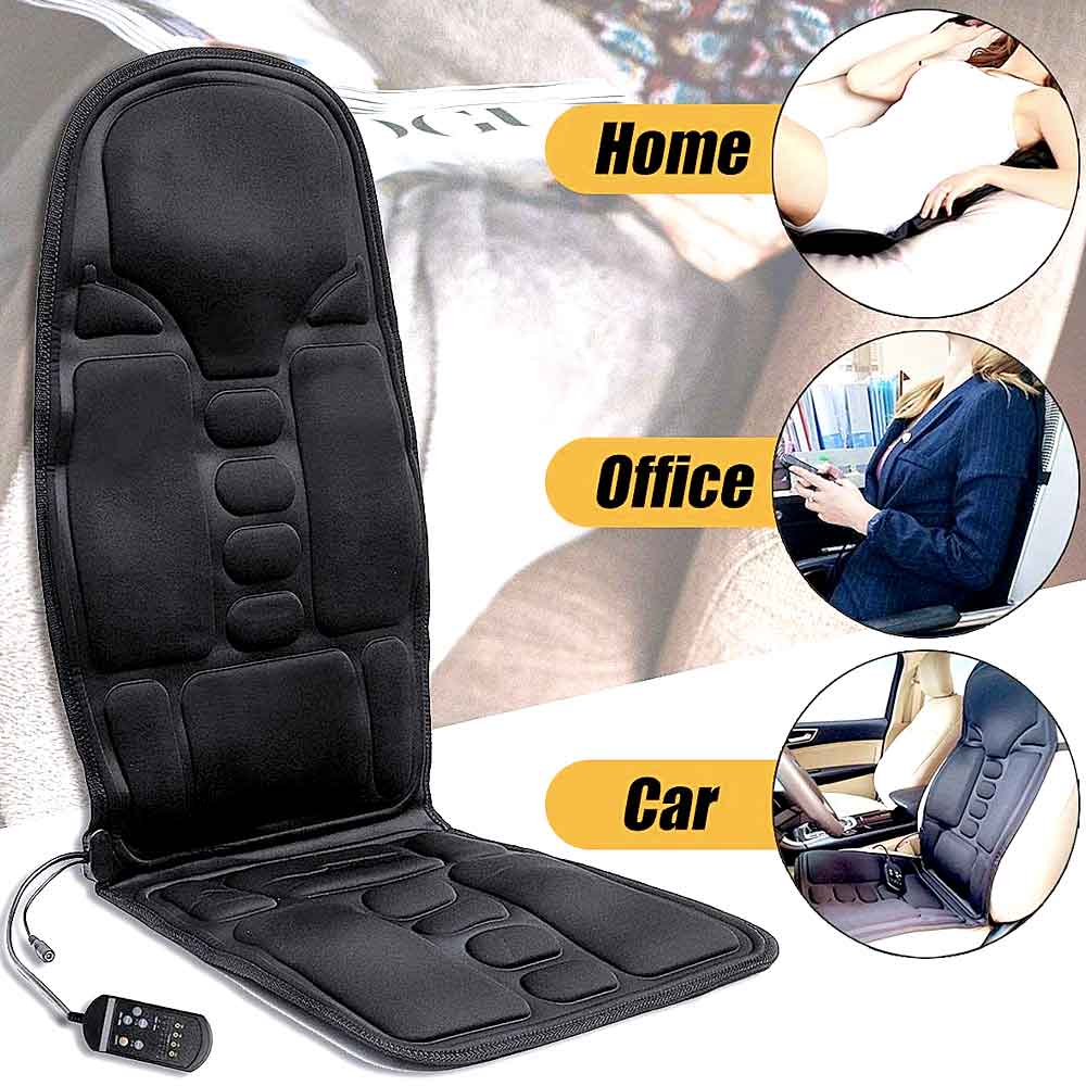 BowLift | Fashion massage chair pad with heated neck pillow for car and home