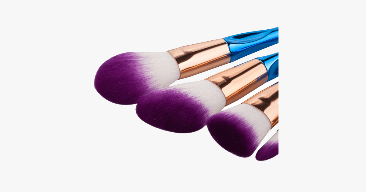 BowLift | 8-piece rainbow mermaid brush set – Get ready for any occasion with a flawless look