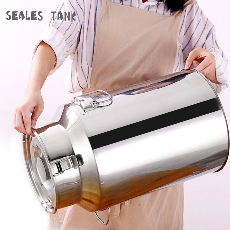 BowLift | Ultra-Thick 304 Stainless Steel Sealed Barrel Wine Barrel Milk Barrel Tea Can Peanut Cooking Oil Barrel