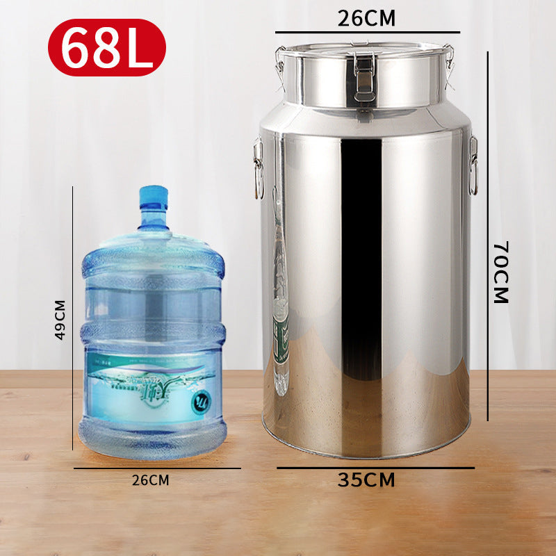 BowLift | Ultra-Thick 304 Stainless Steel Sealed Barrel Wine Barrel Milk Barrel Tea Can Peanut Cooking Oil Barrel