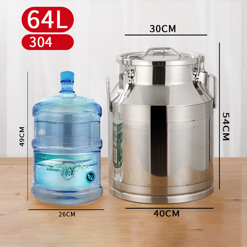BowLift | Ultra-Thick 304 Stainless Steel Sealed Barrel Wine Barrel Milk Barrel Tea Can Peanut Cooking Oil Barrel