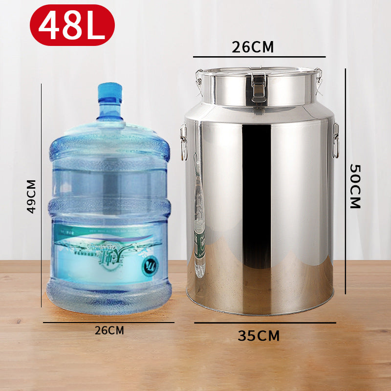 BowLift | Ultra-Thick 304 Stainless Steel Sealed Barrel Wine Barrel Milk Barrel Tea Can Peanut Cooking Oil Barrel