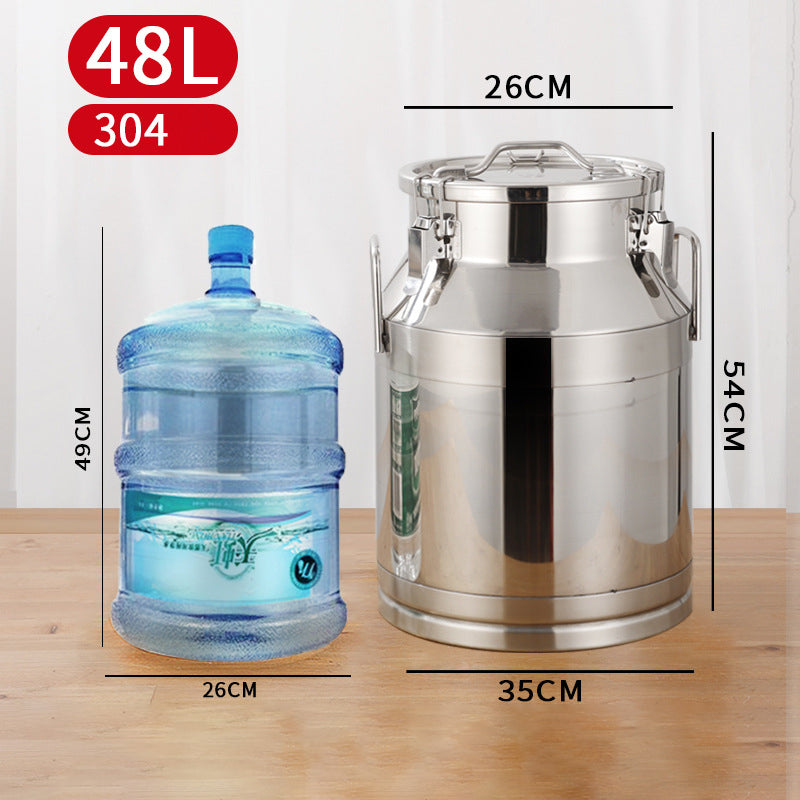 BowLift | Ultra-Thick 304 Stainless Steel Sealed Barrel Wine Barrel Milk Barrel Tea Can Peanut Cooking Oil Barrel