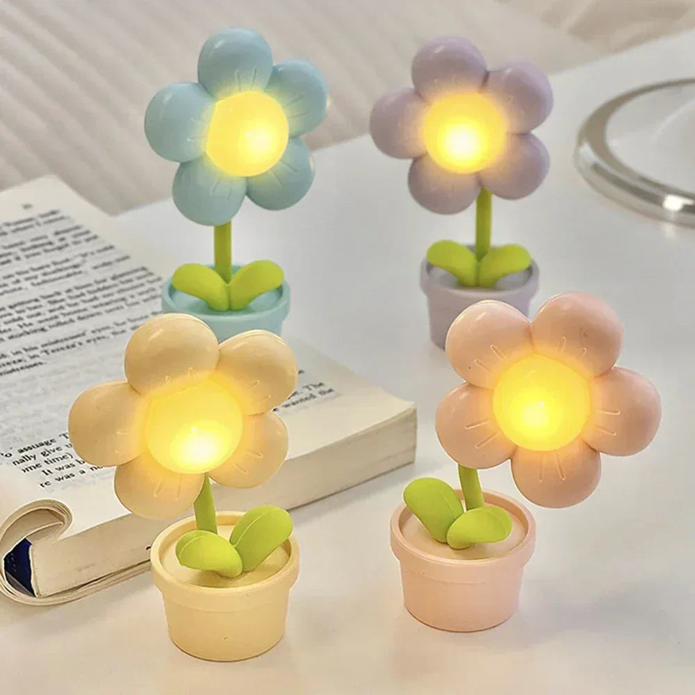 BowLift | Cute Flower Night Light for Children – LED Table Lamp in Flower Design for the Children's Room