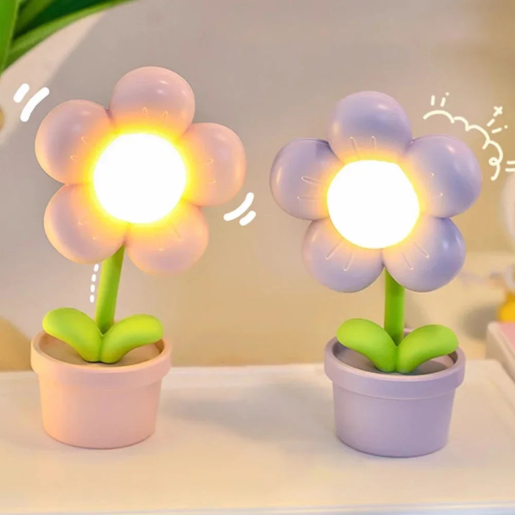 BowLift | BloomAura – Elegant Petite Flower Table Lamp for Soft Lighting