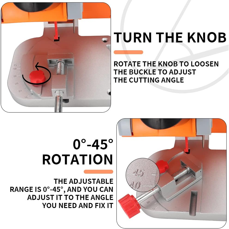 BowLift | Table Miter Saw Micro Compound Cutting - Mini Miter Cutting Saw for Metal Wood Plastic Craft Making Carbon Arrow Shaft Cutting, Up to 45° Adjustable Small Electric Table Saw