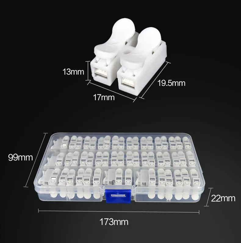 BowLift | Effortless Push Wire Connectors (55 pieces) – Safe & Reliable Electrical Connections