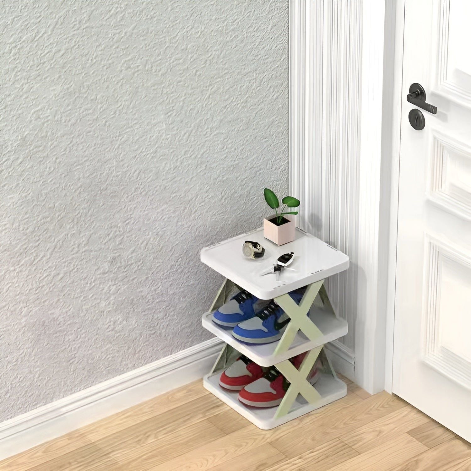 BowLift | FlexiStack Shoe Rack – Foldable Multiple Shoe Organizer for Small Spaces