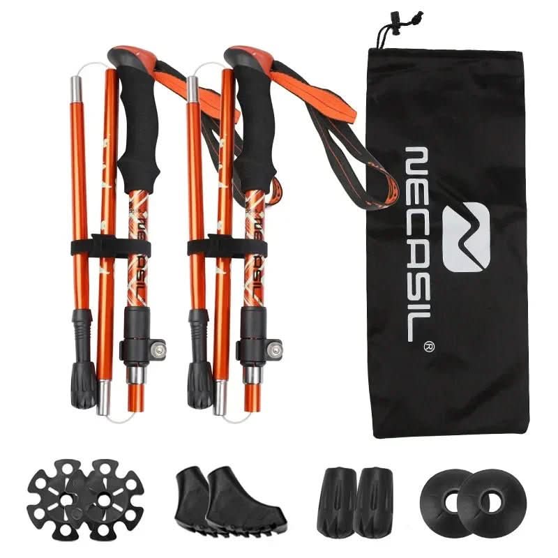 BowLift | Collapsible trekking poles with EVA grip & rubber tip