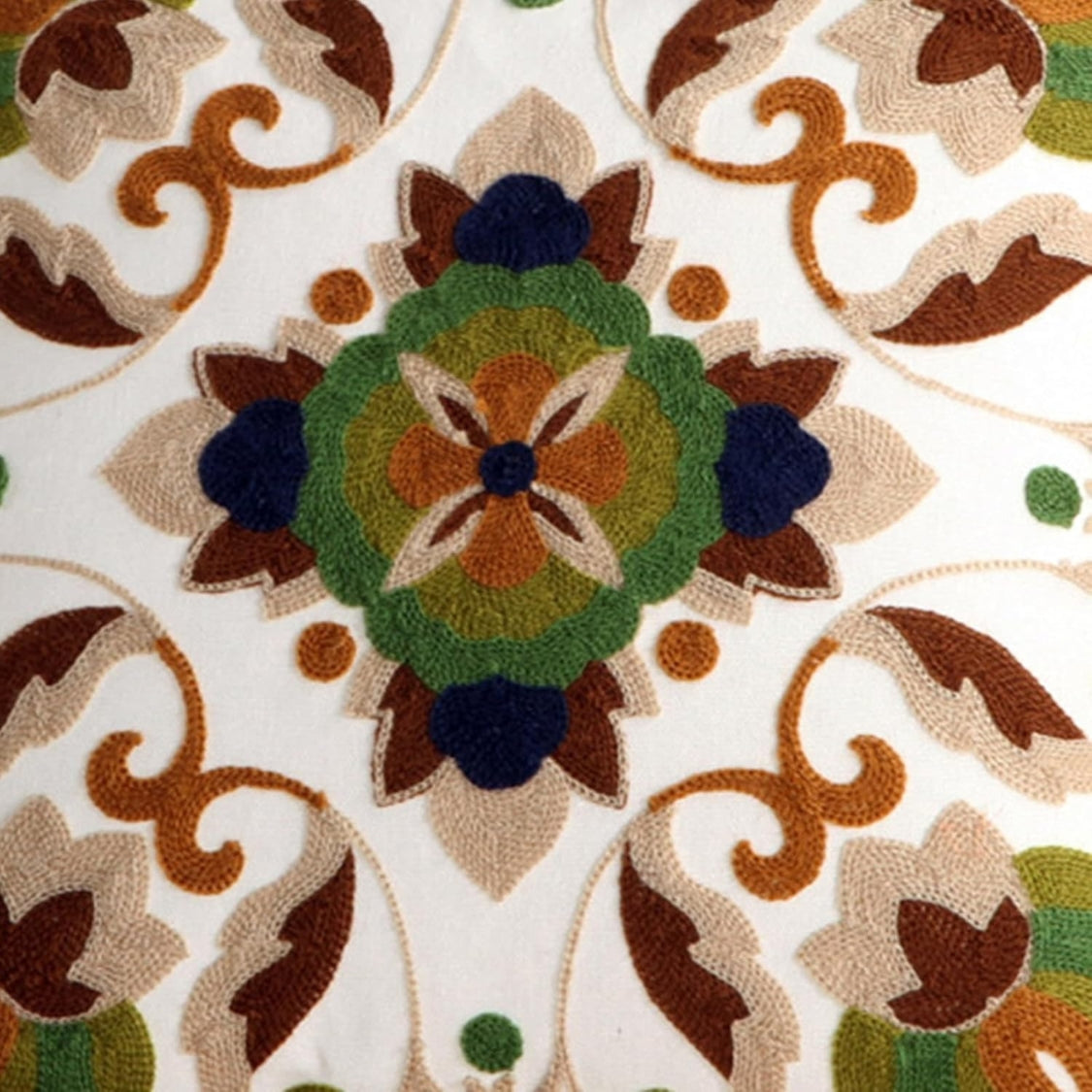 BowLift | Fleur Classic Embroidery Square Sofa Cushion Cover