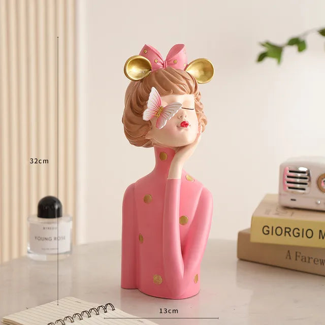 BowLift | FloralFinesse - Girl Vase Decor