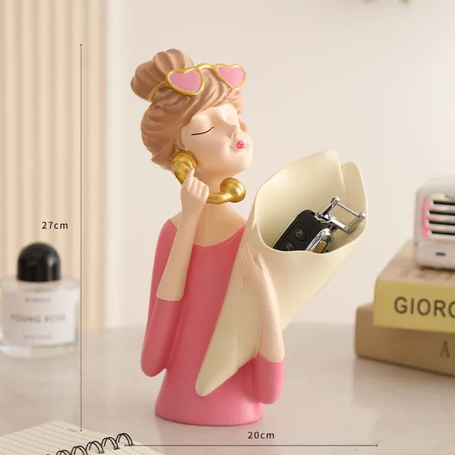 BowLift | FloralFinesse - Girl Vase Decor
