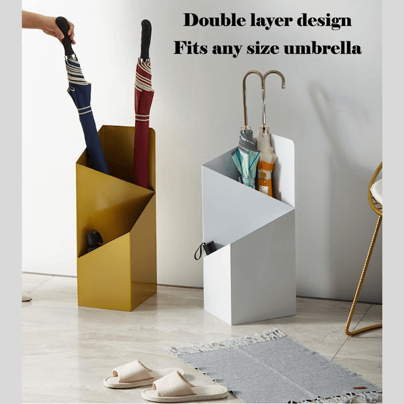 BowLift | DripFrame Umbrella Stand with Drip Tray – Scandinavian Minimalist Metal Umbrella Holder