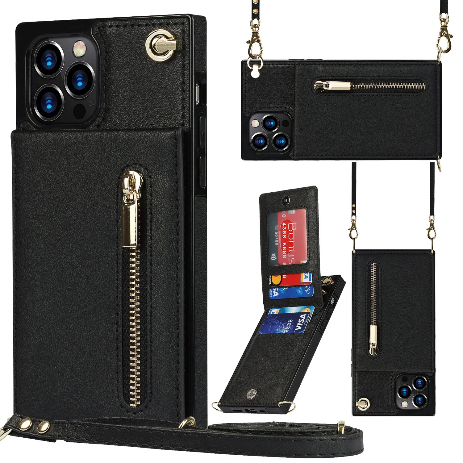 BowLift | 3in1 Phone Case with Card and Coin Pocket Crossbody Bag
