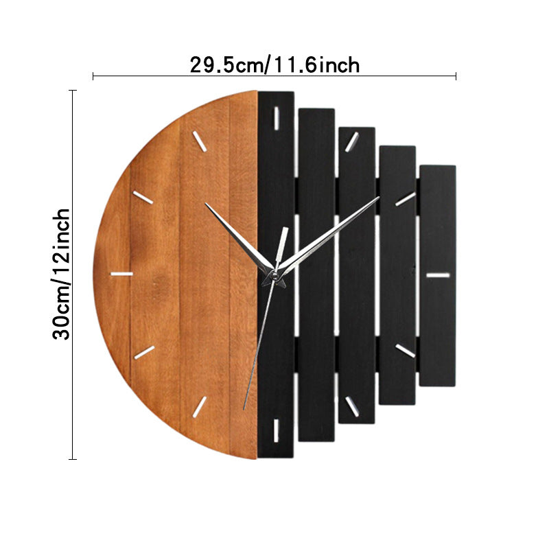 BowLift | Unique Wooden Analog Silent Wall Clock
