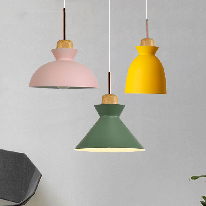 BowLift | AuroraLite Nordic Pendant Light | Metal Design | 1-Light | Modern Color Options