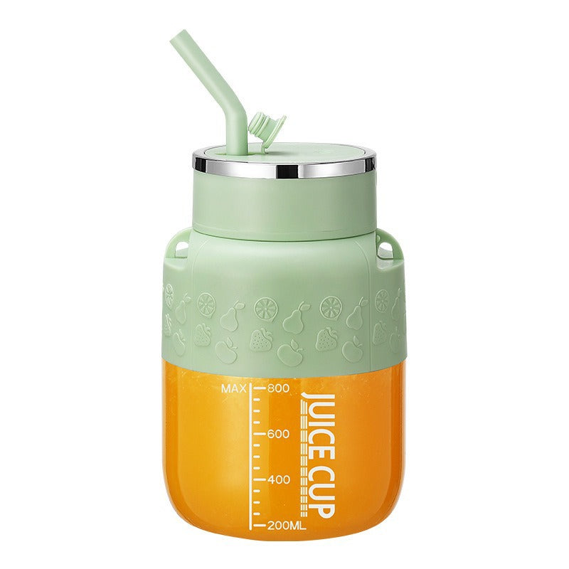 BowLift | 2in1 Bottle Mixer with Straw 800ml - Perfect for On the Go!