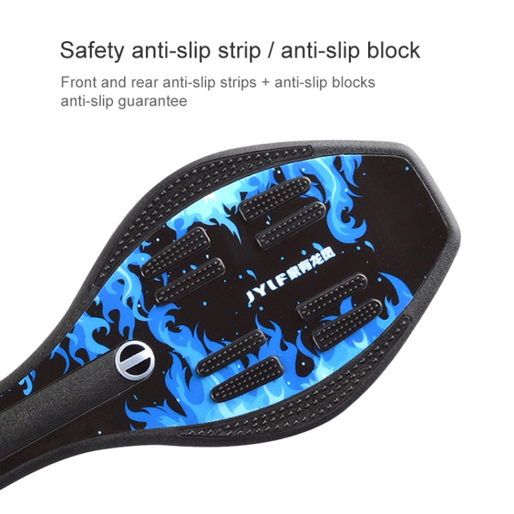 BowLift | Fashion Volcano Pattern Two-Wheel Skateboard Flashing Light Wheel Vitality Board (Pink)