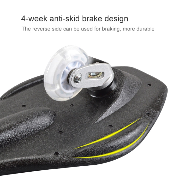 BowLift | Fashion Vulkan Pattern Two-Wheel Skateboard Blazing Flash Wheel Vitality Board (Blue)