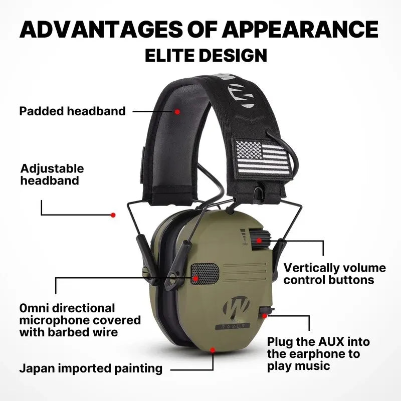 BowLift | Protective Shooting Headphones | Active Noise Reduction, Lightweight & Comfortable for Shooting Activities
