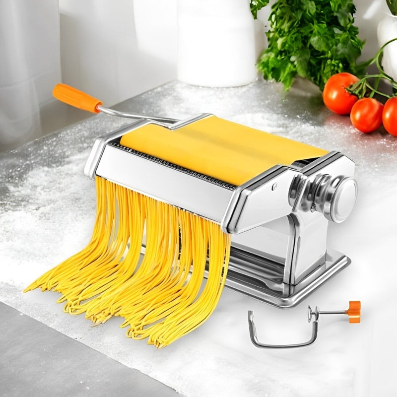 BowLift | Compact Stainless Steel Pasta Maker with 6 Adjustable Thickness Levels