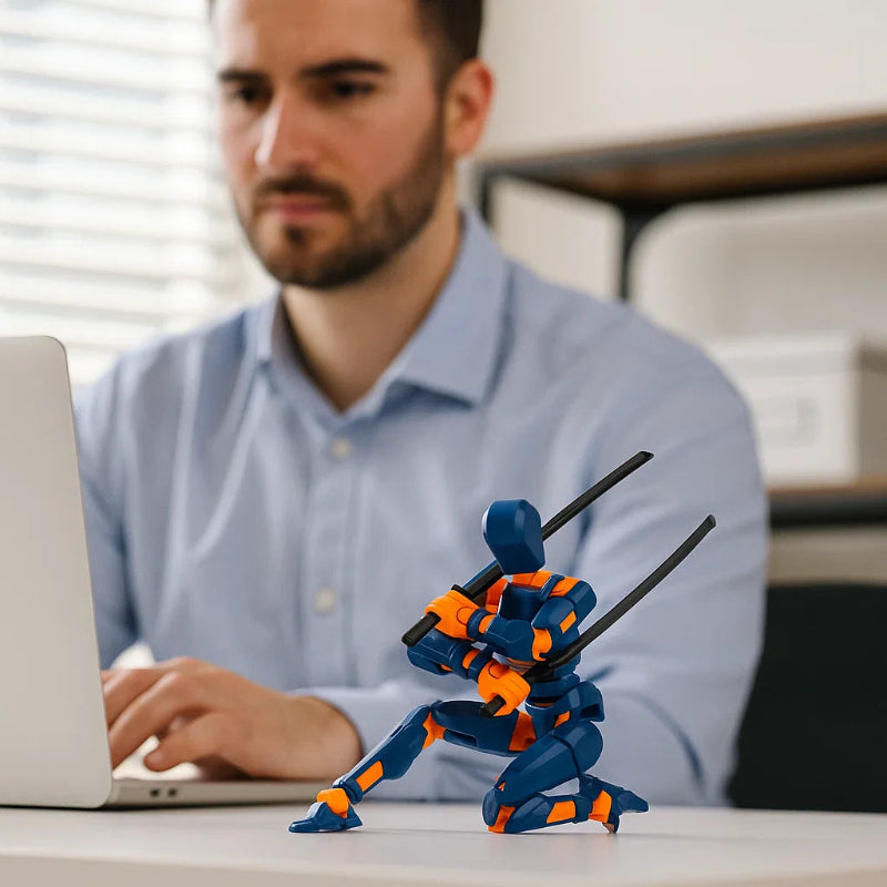 BowLift | 3D-printed mech action figure with multi-joint movement