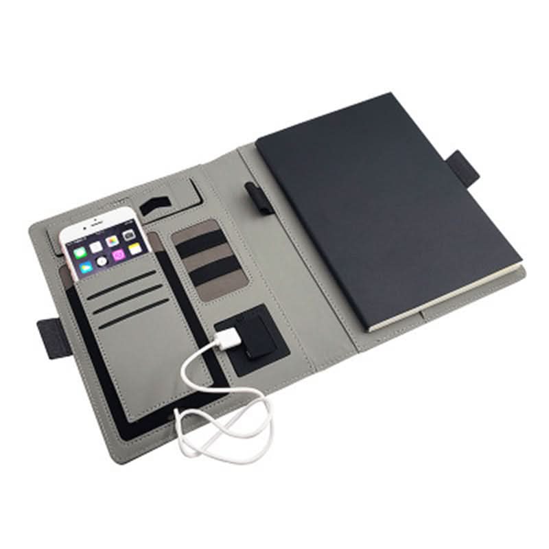 BowLift | A5 Leather Notebook with Wireless Charging Function