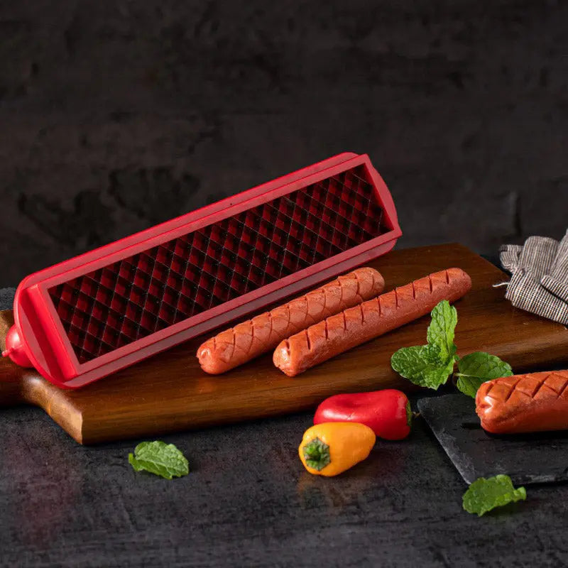 BowLift | Perfect Criss-Cross Hotdog Cutter – Juicy, evenly cooked sausages