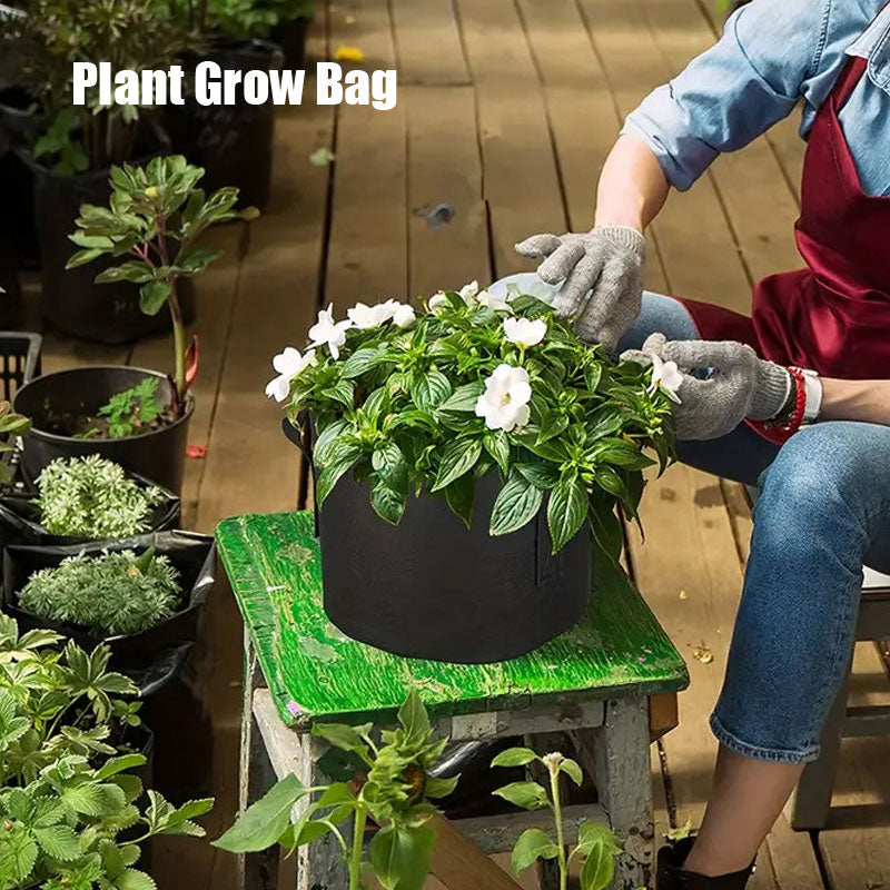BowLift | 1 Gallon Felt Planting Bag, Garden Greenhouse Flower Pot Non-Woven Fabric